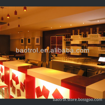 Acrylic custom color customized size counter for salon